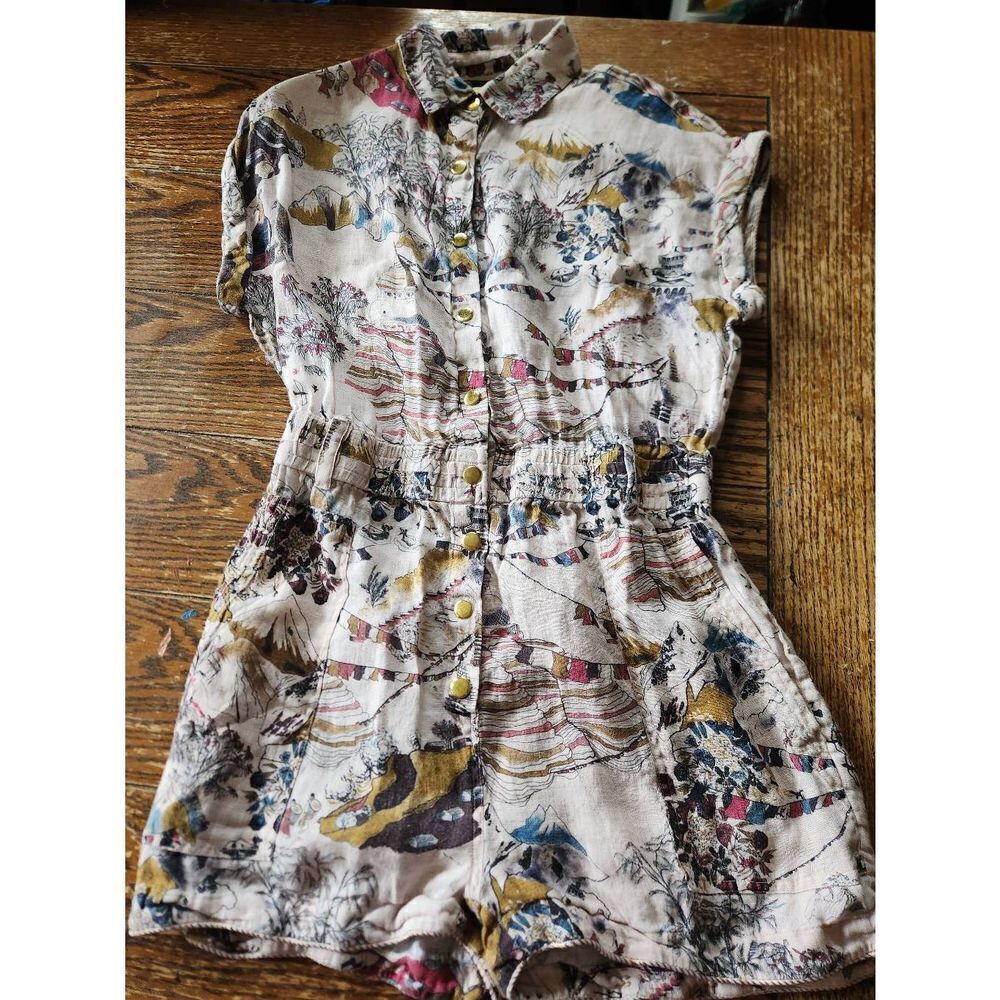 CHUFY Marcia Playsuit - Soma Beige sz Medium